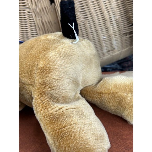 plush brown dog with black eye New Concepts Hong Kong scrappy Vintage - Picture 11 of 11